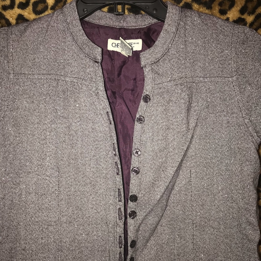 Purple Tweed Girls Dress